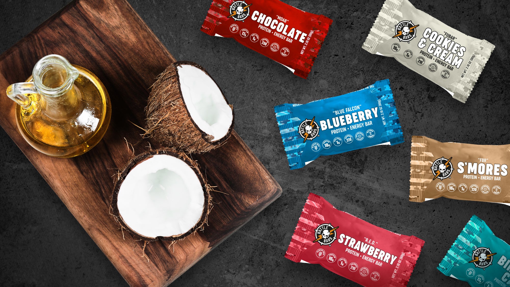 Protein Bars With A Healthier Twist Coconut Oil Battle Bars