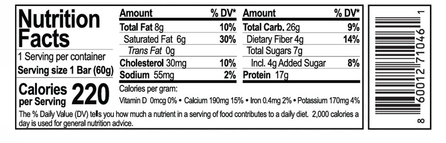 Cinnamon Cereal Protein Bar