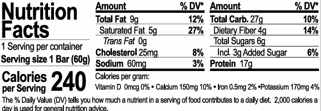 Peanut Butter Protein Bar