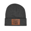 Fuel Your Fight Leather Patch Cuff Beanie