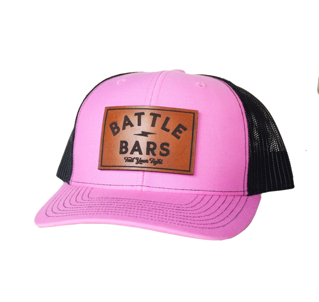 Battle Bars Bolt Leather Snapback