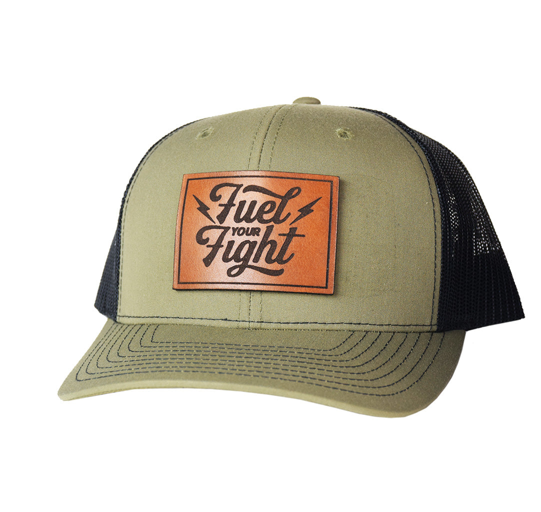 Fuel Your Fight Leather Snapback