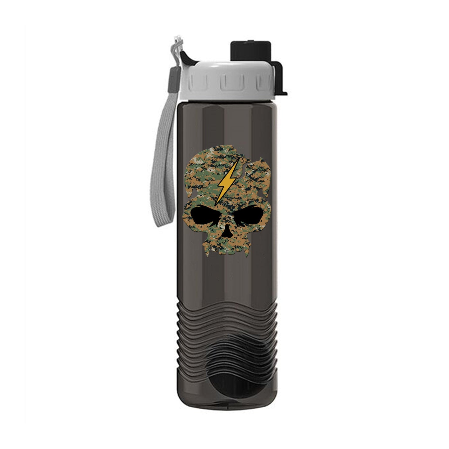 Battle Bars Camo Skull Shaker Bottle