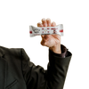 Hand holding a Battle Bars Chocolate bar