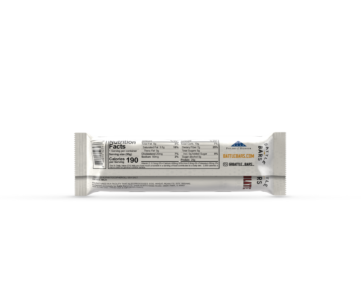 Battle Bars Chocolate nutrition facts