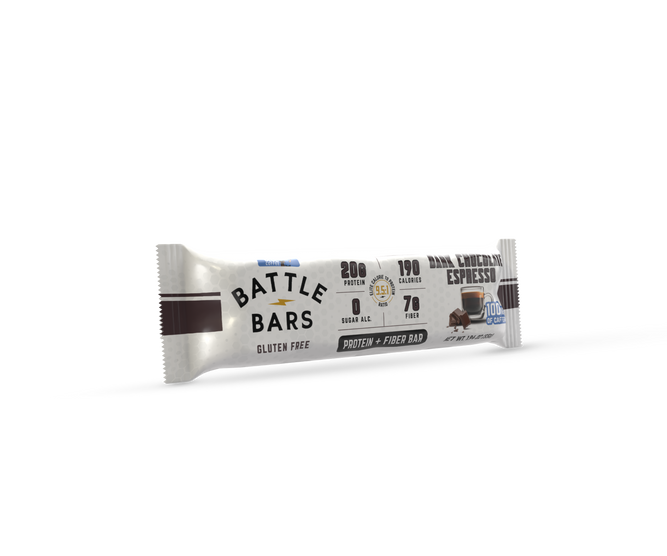 Battle Bars Dark Chocolate Espresso protein bar