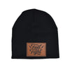 Fuel Your Fight Leather Patch Beanie