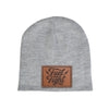 Fuel Your Fight Leather Patch Beanie