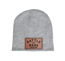 Battle Bars Leather Patch Beanie